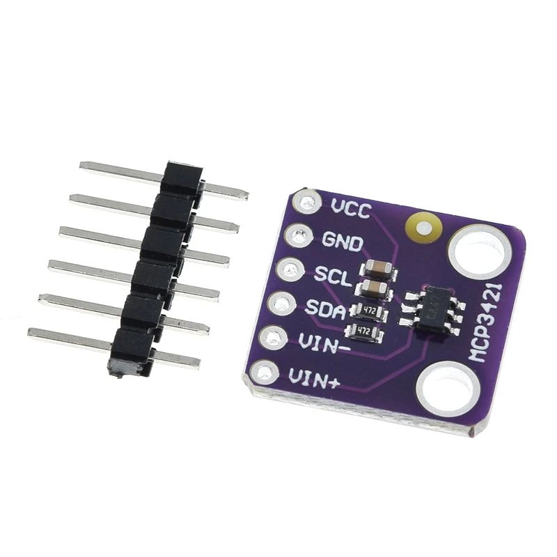 TZT 1/3PCS MCP3421 I2C Delta-sigma Evaluation Module Board For PICkit Serial Analyzer Module GY-MCP3421
