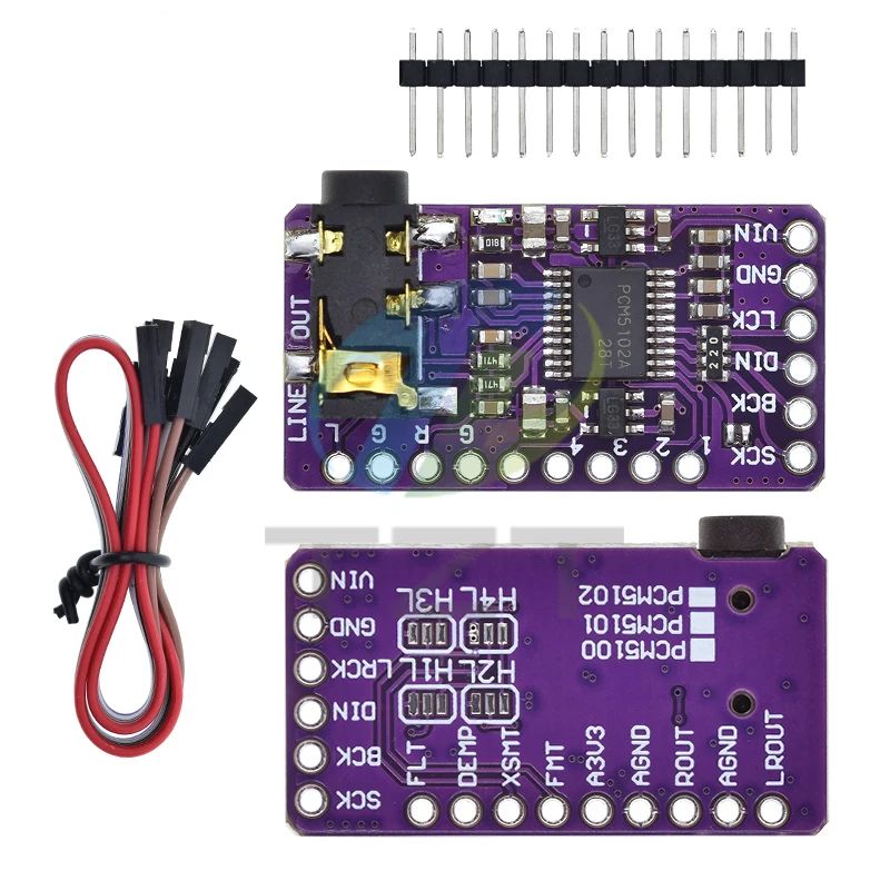 1/3PCS Interface I2S PCM5102A DAC I2S Player Module For Raspberry Pi pHAT Format Board Digital PCM5102 Audio Board