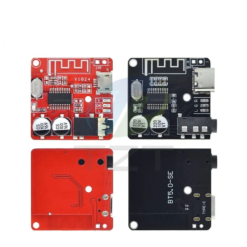 1/5PCS TZT DIY Bluetooth Audio Receiver Board Bluetooth 5.0 MP3 Car Audio Board Stereo Music Module 3.7-5V