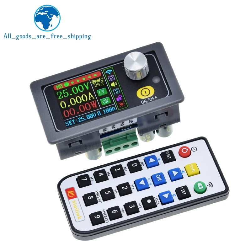 TZT XY5008 DC DC Buck Converter CC CV 0-50V 8A 400W Power Module Adjustable Regulated Laboratory Power Supply Variable WIFF APP