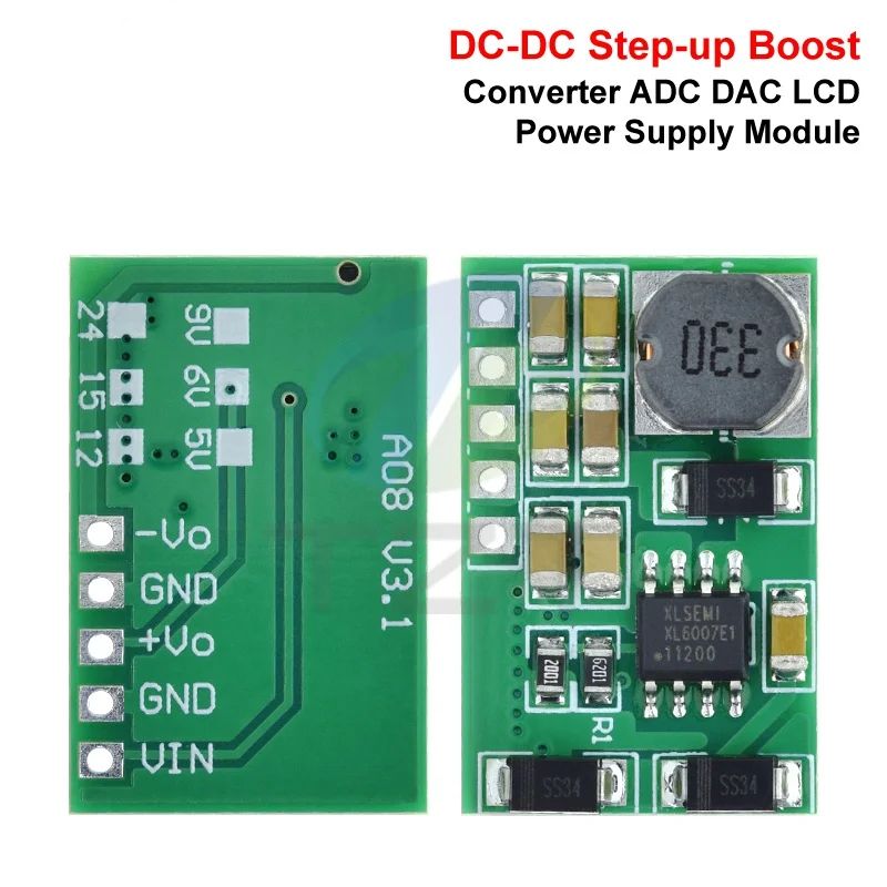 1/3/5PCS DD1718PA +- 5V 6V 9V 12V 15V 24V Positive & Negative Dual Output Power Supply DC DC Step-up Boost Converter Module