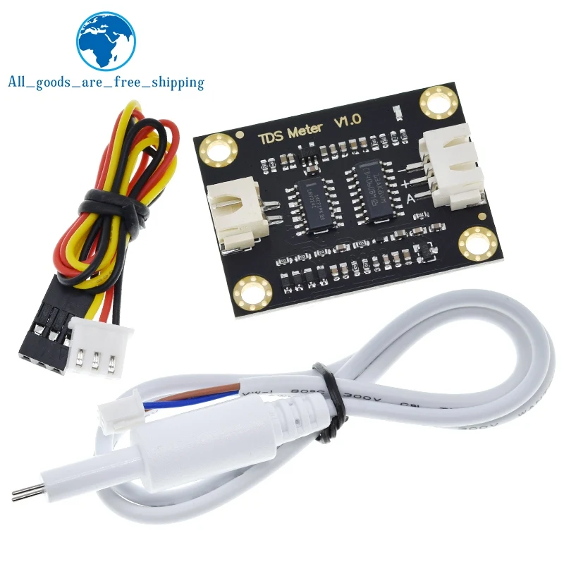 TZT 1/3PCS TDS Sensor Meter V1.0 Board Module Water Meter Filter Measuring Water Quality For Arduino UNO R3