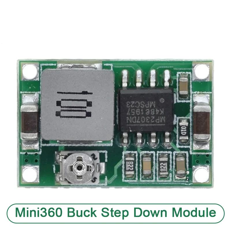 TZT 1/5/10PCS Mini360 DC-DC HM Buck Converter Step Down Power Supply Module 4.75-23V to 1-17V 340KHz Mini-360
