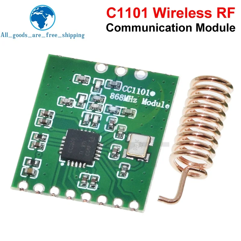 TZT1/3PCS CC1101 Wireless Module Long Distance Transmission Antenna 868MHZ SPI Interface Low Power M115 64-byte