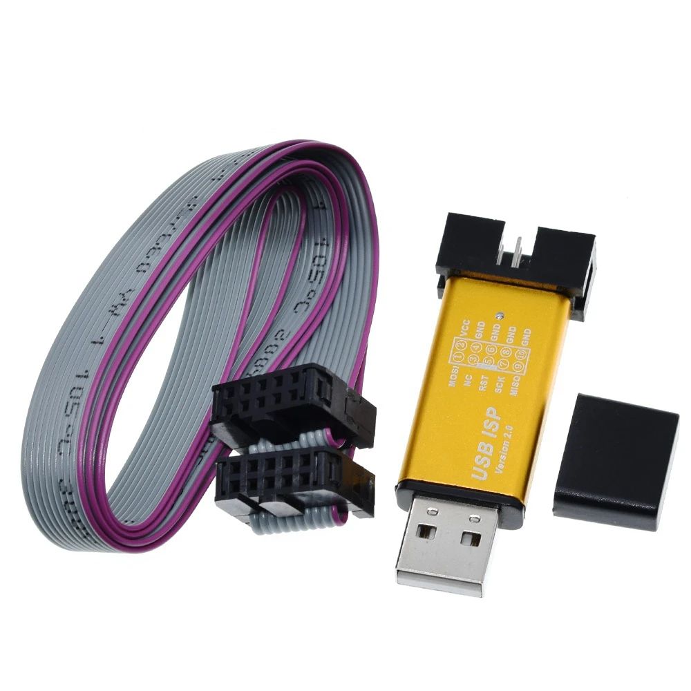 1/3PCS USBASP USBISP ISP Programmer Downloader for Arduino 51 ATMEL AVR Support 64 Bit Win7 & 32Bit Win98 WinMe Win2000 WinXP