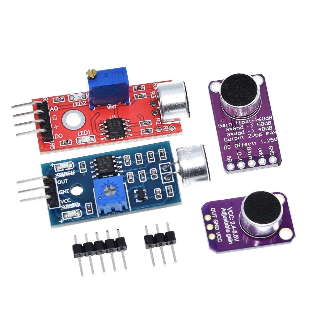 TZT Selling Sound sensor module sound control sensor MAX4466 MAX9814 Switch detection whistle switch microphone amplifier