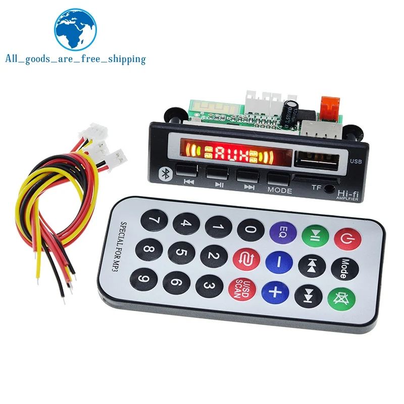 1/3PCS Car Audio USB TF FM Radio Module Wireless Bluetooth 5V 12V MP3 WMA Decoder Board MP3 Player with Remote Control For Car