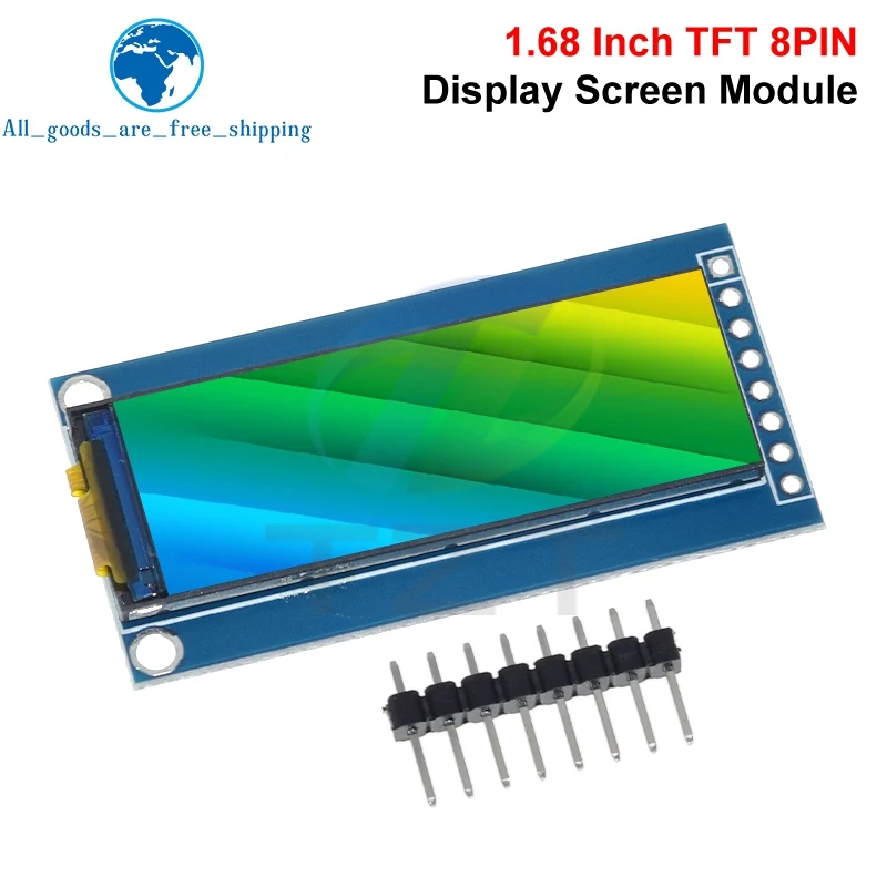 1/3PCS 1.68 Inch TFT Display Module NV3007 Long Strip LCD Screen 142*148 Module LCD Full View SPI Color Screen For Arduino