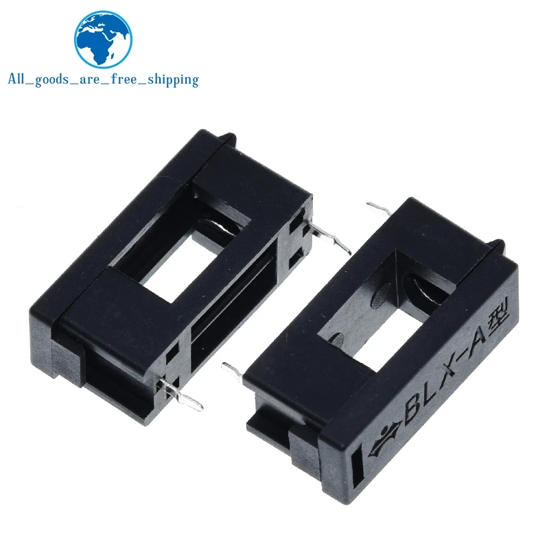 TZT 10/30PCS BLX-A type 5*20mm with cover fuse seat fuse pipe Fuse holder 5x20 fuse seat