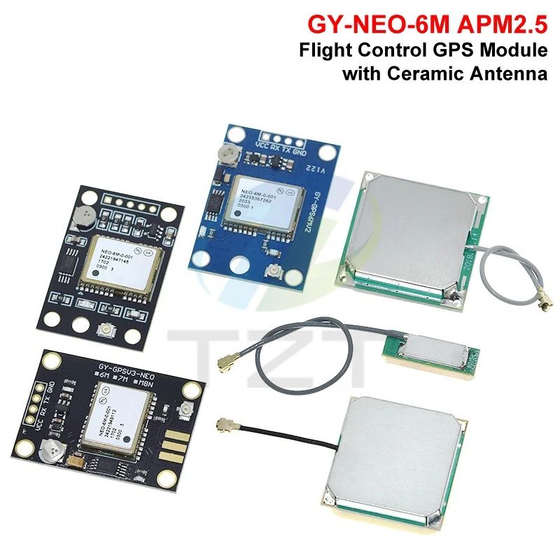 TZT GY-NEO6MV2 new NEO-6M Module NEO6MV2 With MWC APM2.5 large antenna for arduino