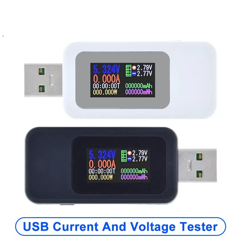 TZT 10 in 1 USB Tester DC Digital Current Voltage Meter Amp Volt Detector Charger Indicator Current And Voltage Detection Module