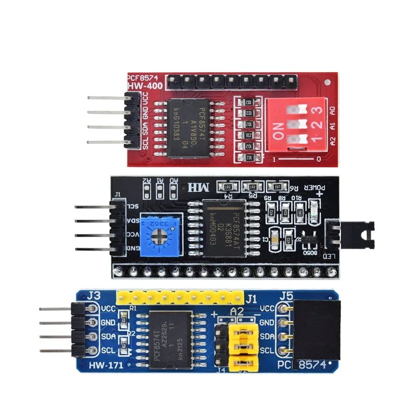 1/3PCS PCF8574 PCF8574T Extended Module For LCD1602 LCD2004 IIC I2C SPI Adapter Board For LCD Display、