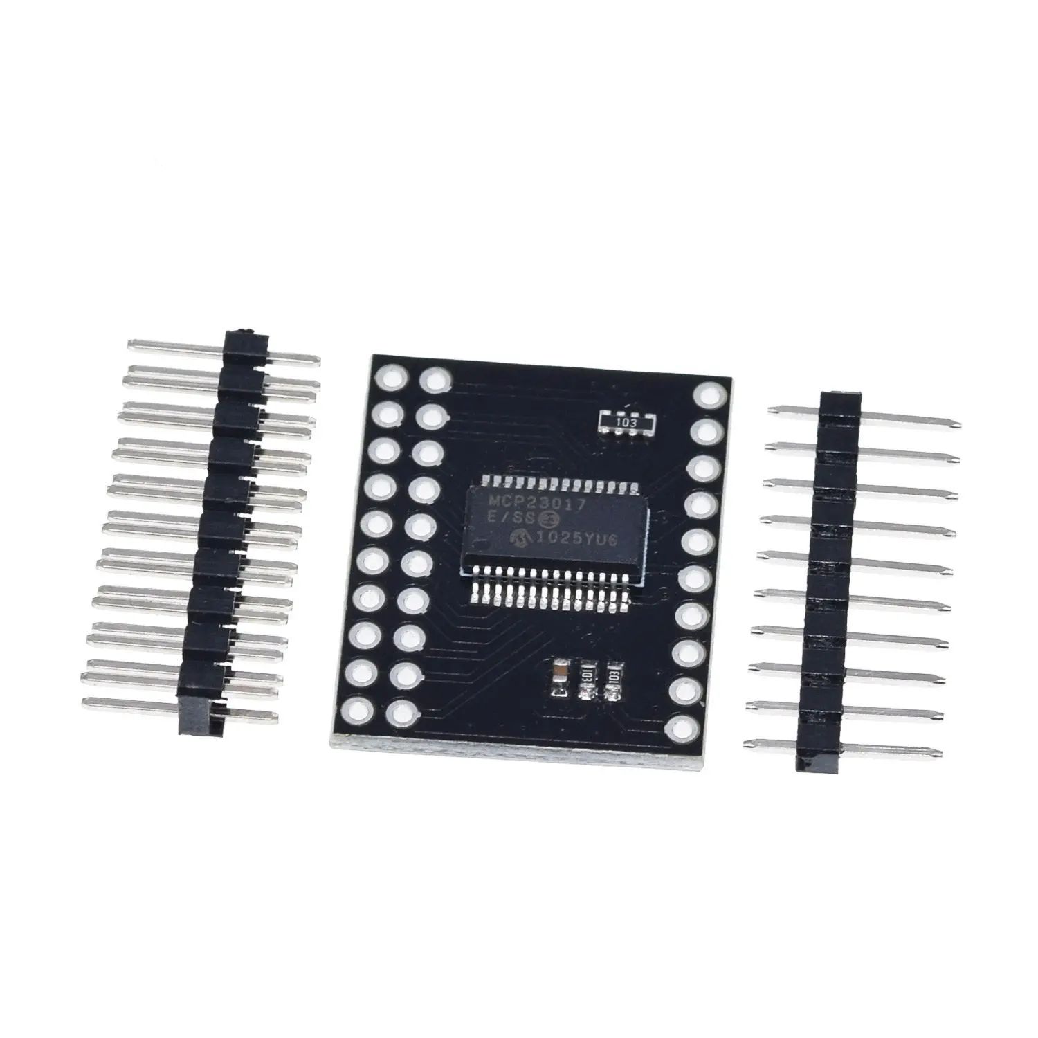 TZT 1/3PCS MCP23017 Interface Module IIC I2C SPI MCP23S17 16-Bit I/O Expander Pins 10Mhz Interface Module