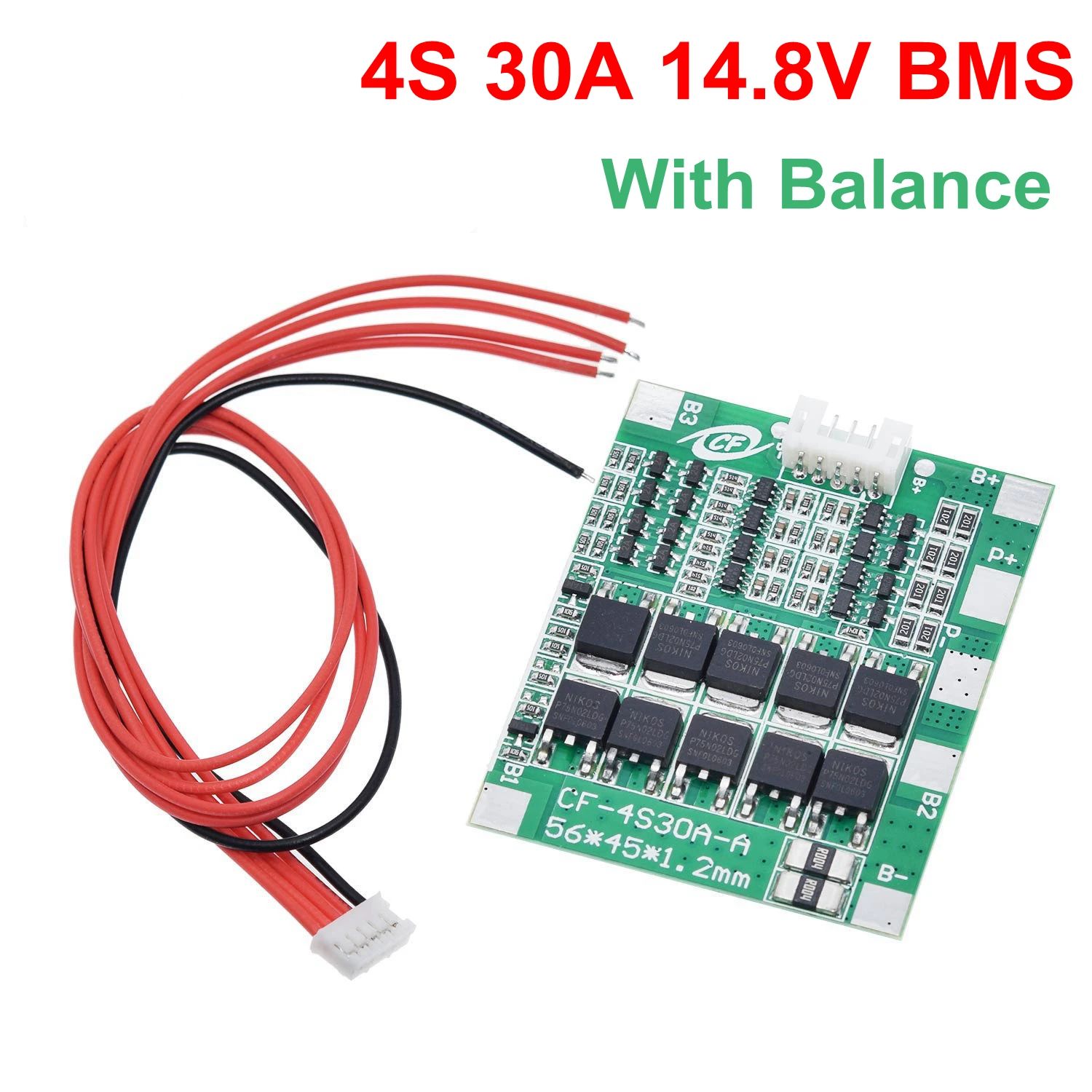 1/3PCS New Arrival 4S 30A 14.8V Li-ion Lithium 18650 Battery BMS Packs PCB Protection Board Balance Integrated Circuits