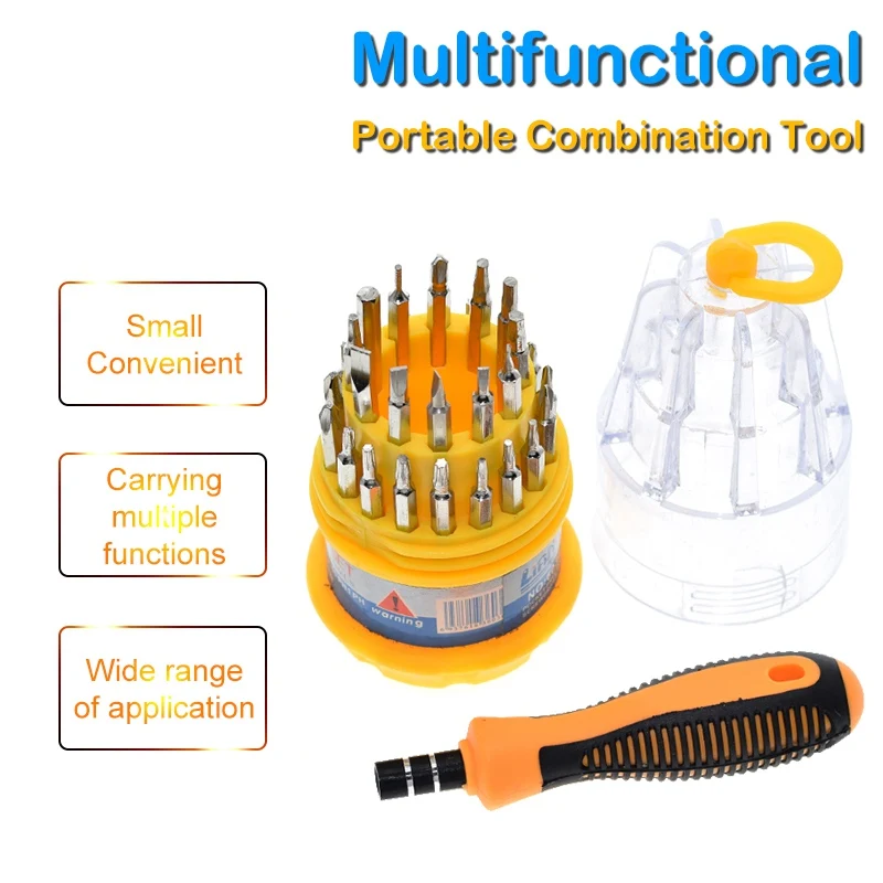 TZT carbon steel pagoda multi-function 31-in-1 batch of manual screwdriver combination tool Screwdriver tool set sale