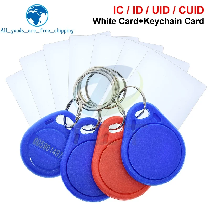 Rewritable RFID 13.56MHz CUID UID IC / 125KHZ ID Blank Card Clone Token Tag Key / White Card Copyable Changeable Smart IC Card