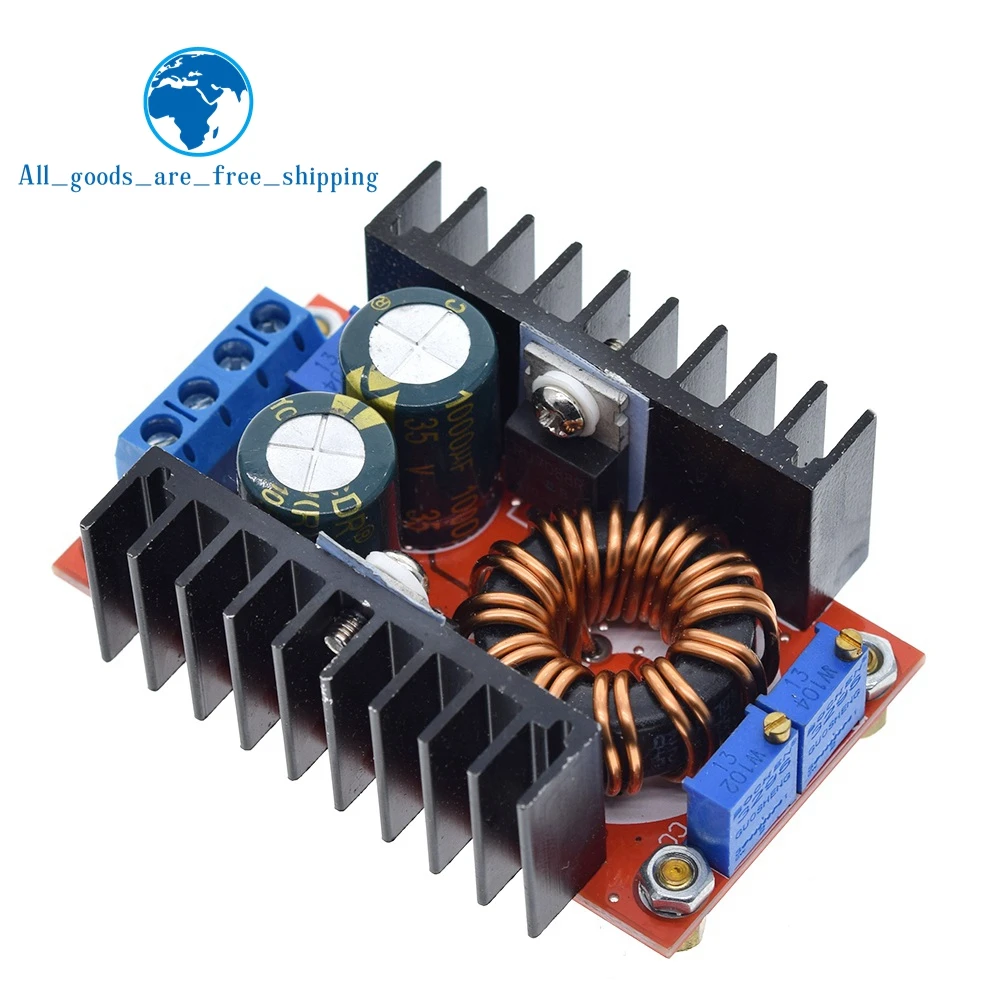 DC-DC 80W Buck Boost Converter 9-35 to 1-35V Buck Booster DC Step Down Step Up Adapter Module Adjustable Voltage Regulator