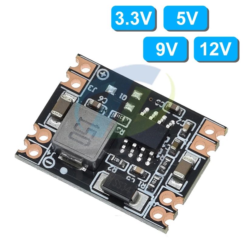 TZT DC-DC 3A Buck Step-down Power Supply Module MP1584EN 5V-12V 24V to 5V 3.3V 9V 12V Fixed Output for Arduino Replace LM2596