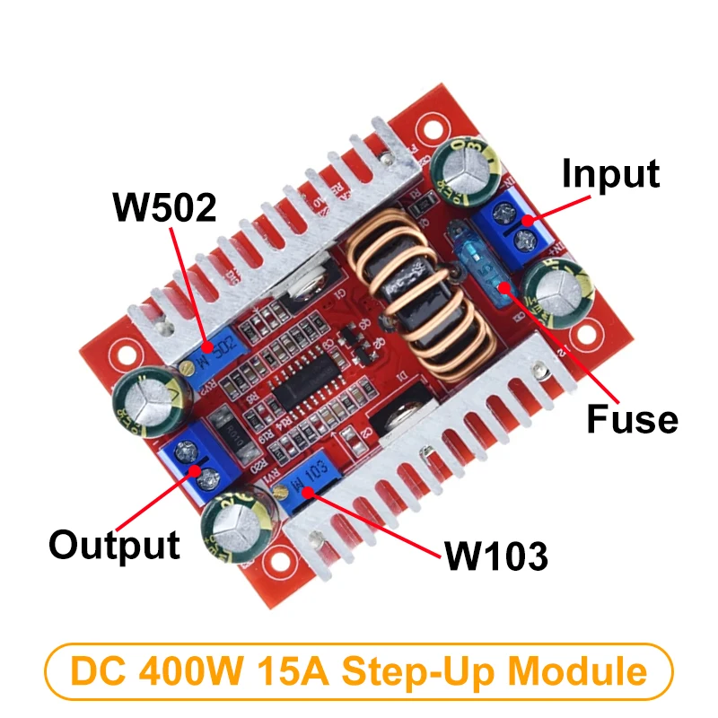1/3PCS DC-DC 400W 15A Module Step-up Boost Converter Constant Current Power Supply LED Driver 8.5-50V to 10-60V Voltage Charger