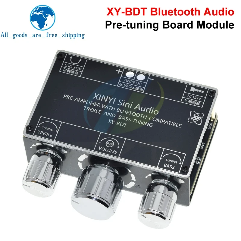 XY-BDT Bluetooth 5.1 Decoder Board Dual Channel Stereo High and Low Tone Pre-Module 360 Degree Stepless Tuning Board