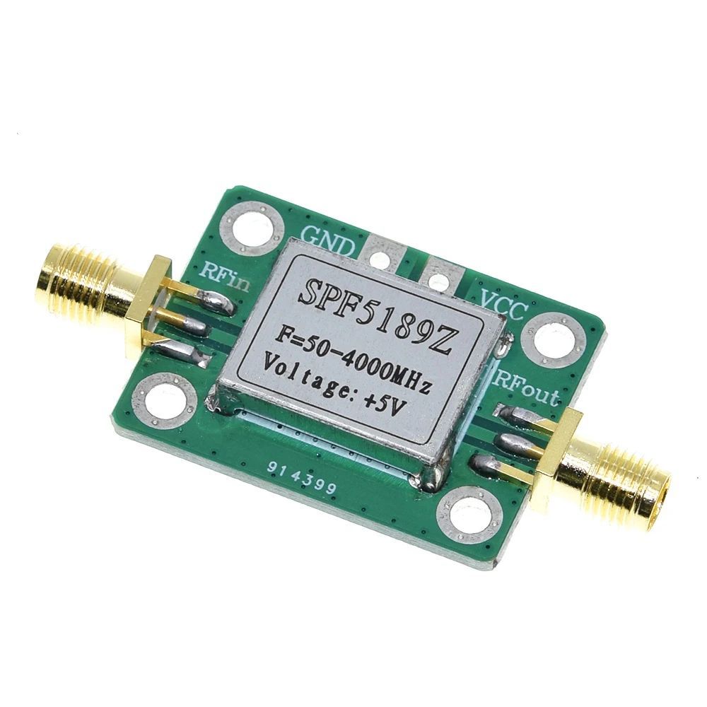 TZT 1/3PCS SPF5189 with Shielding Shell RF Signal Receiver SPF5189Z SPF-5189Z RF Low Noise Amplifier LNA 50-4000MHz