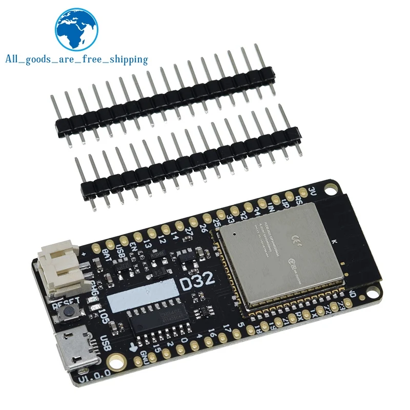 TZT LOLIN D32 V1.0.0 - Wifi+Bluetooth Board Based ESP-32 Esp32 ESP-WROOM-32 4MB FLASH For Arduino MicroPython Compatible