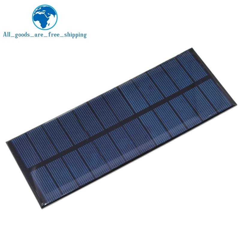 1/3PCS 6V 250mA 1.5W Solar Panel 165*65MM Mini Sunpower Solar System DIY for TZT Battery Cell Phone Charger