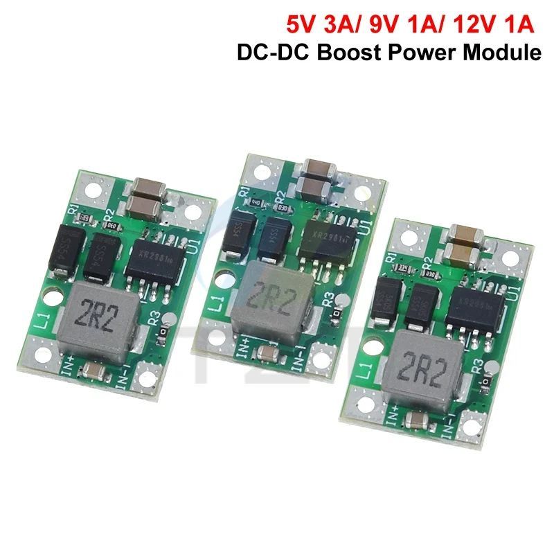 1/3PCS 5V 3A/ 9V 1A/ 12V 1A DC-DC Step Up Power Module Boost Power Module Voltage Regulators Fast Charging Converter Stabilizer