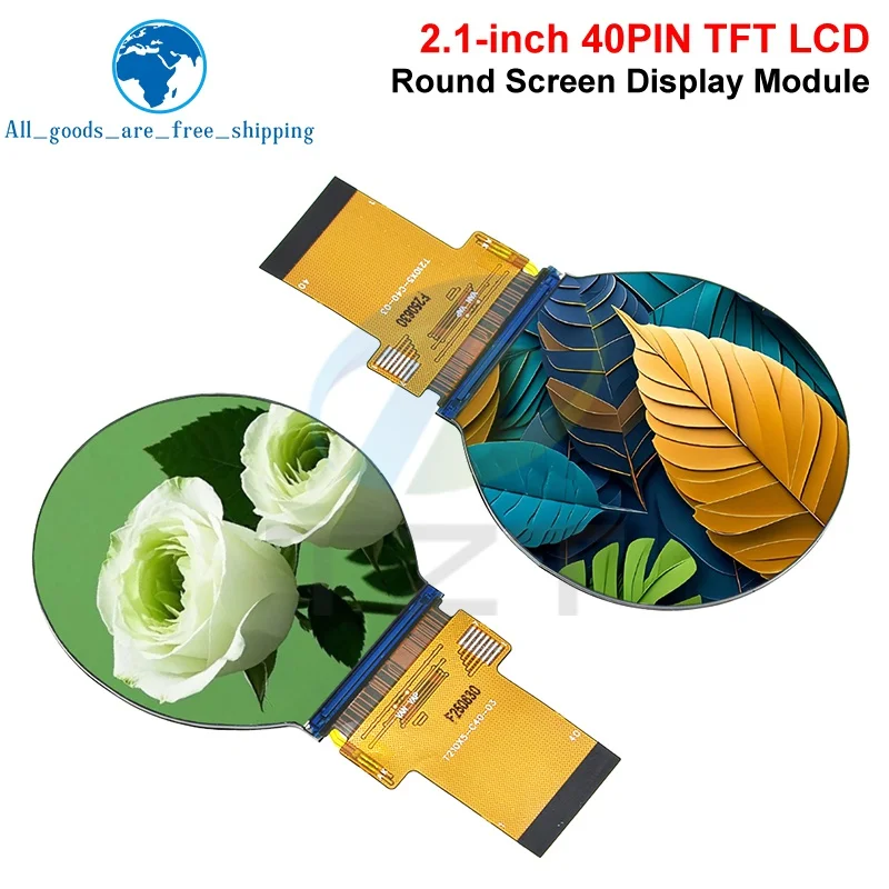 1/3PCS IPS 2.1 inch 40PIN SPI 262K TFT LCD Round Screen Display No Touch ST7701 Drive IC 480*480 RGB Interface