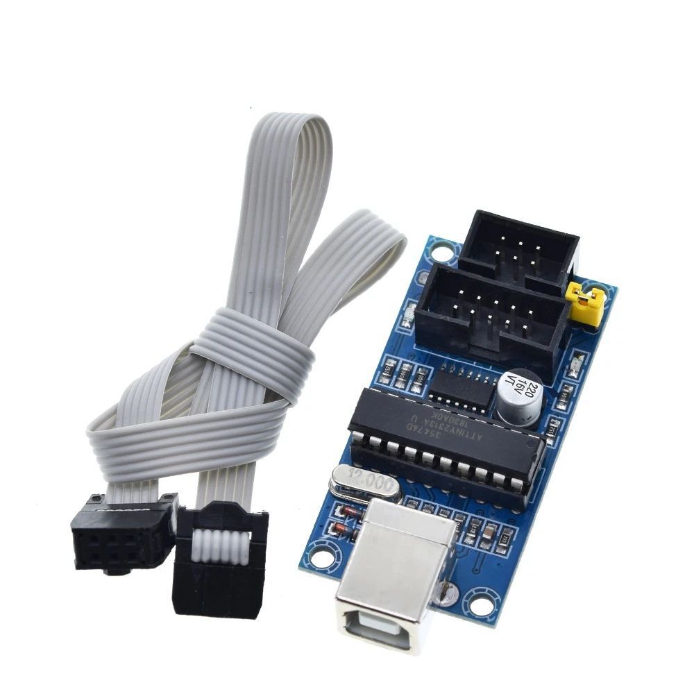 1/3Set USBTiny USBtinyISP AVR ISP Programmer Bootloader For Arduino Meag2560 UNO R3 With 6pin Programming Cable