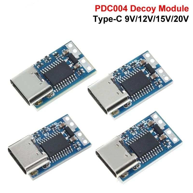 TZT PDC004-PD PD Decoy Module, USB-C PD 9V 12V 15V 20V DC Fixed Voltage Power Trigger Module 5A Type-C Female Input for Notebook