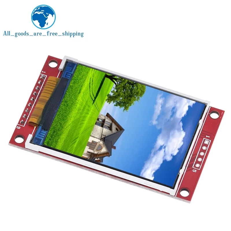 TZT 2.2 Inch 240*320 Dots SPI TFT LCD Serial Port Module Display ILI9341 5V / 3.3V 2.2'' 240x320 for Arduino Diy