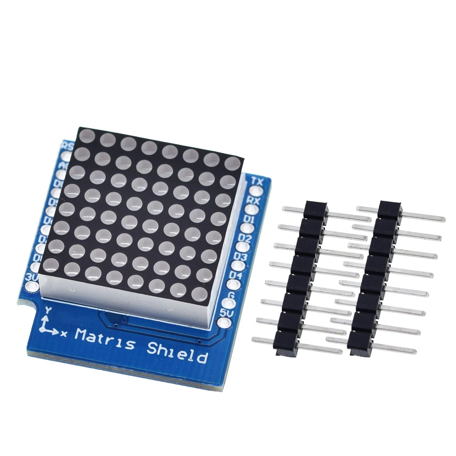 TZT 1/3PCS Matrix LED Shield V1.0.0 For WEMOS D1 Mini Digital Signal Output Controller Module 8 X 8 Dot Board Control