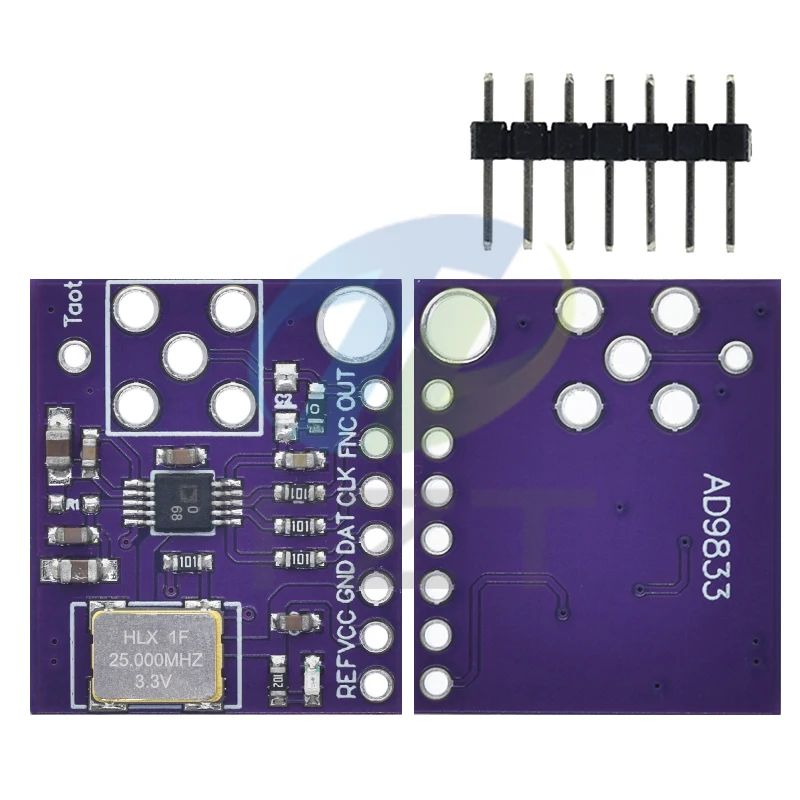 TZT AD9833 AD9833BRMZ Programmable Microprocessor 0-12.5MHZ Sine Square DDS Signal Generator Module Serial Interface Module