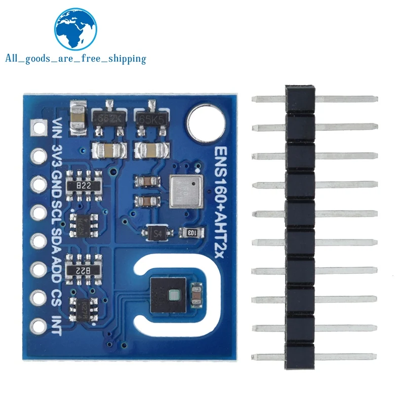 TZT ENS160+AHT21 CARBON Dioxide CO2 eCO2 TVOC Air Quality And Temperature And Humidity Sensors Replace CCS811 For Arduino