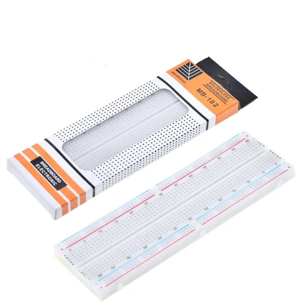 TZT 1/2pcs Breadboard 830 Point Board MB-102 MB102 Test Develop DIY kit