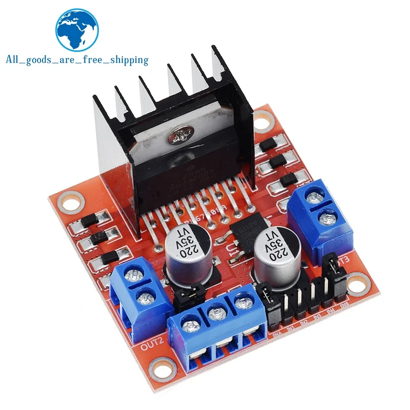 1/3pcs Dual H Bridge DC Stepper Motor Drive Controller Board Module L298N