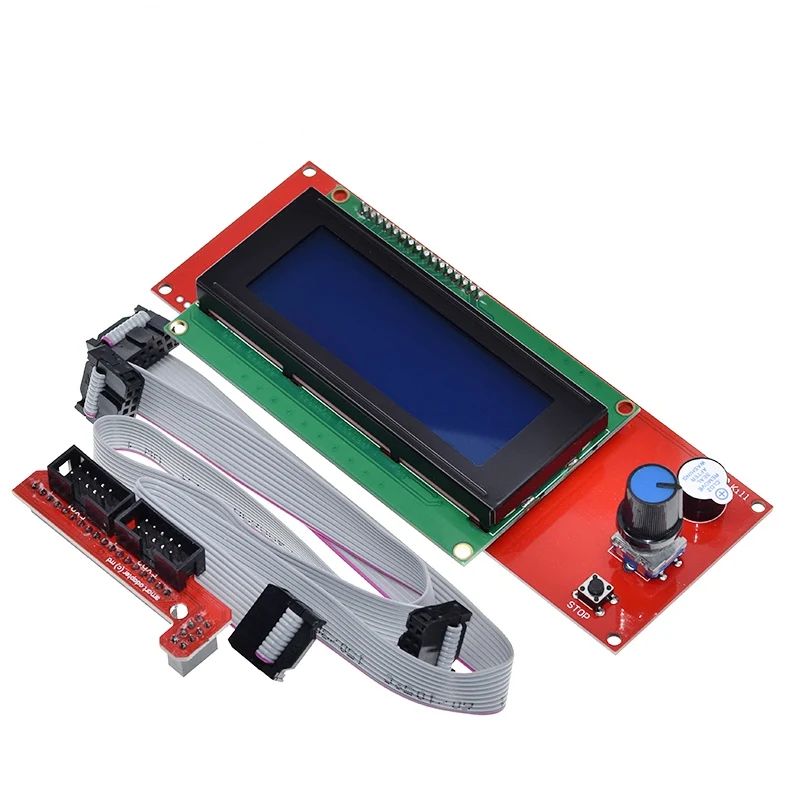 TZT 1/3PCS 3D Printer 2004 LCD Controller with SD card slot for Ramps 1.4 - Reprap Display For 3D Printer