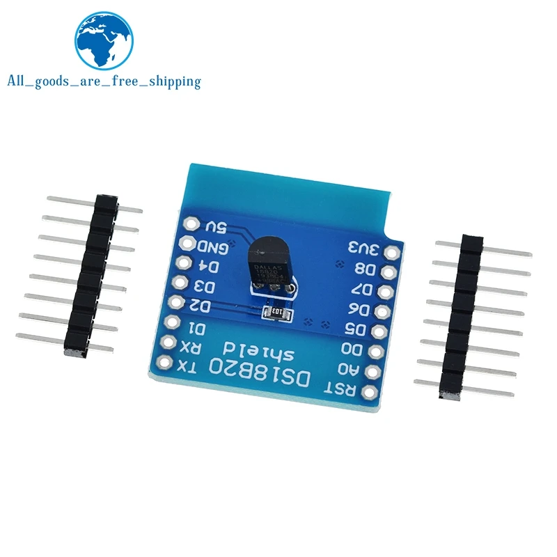 TZT 1/3PCS DS18B20 Temperature Sensor Module Measurement Module For WEMOS D1 Mini