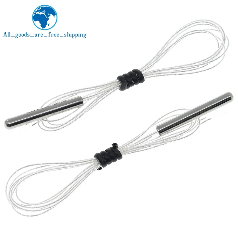 1/3pcs PT100 Platinum Resister Temperature Sensors Waterproof Temp Probe -20~450 Celsius Insulated Shielding Fiberglass 50CM