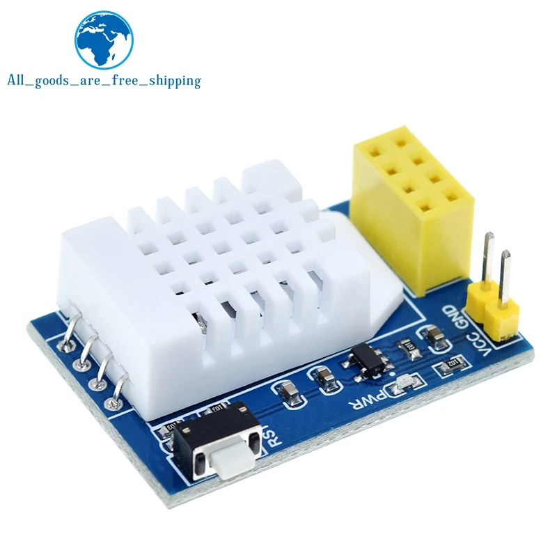 TZT 1/3PCS DHT22 AM2302 Temperature Humidity Module ESP8266 interface Board ESP8266 ESP-01/01S Adapter