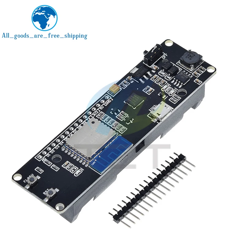 TZT WeMos D1 ESP-Wroom-02 ESP8266 Nodemcu Module With 18650 Battery Charging