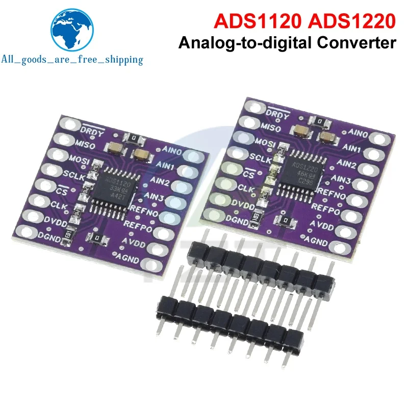 ADS1120 ADS1220 24 Bit Converter Module I2C Low Power 24 Bit Analog-to-Digital Converter