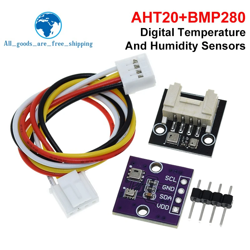 TZT 1/5PCS High-precision AHT20+BMP280 Temperature Humidity and Air Pressure Detection Module
