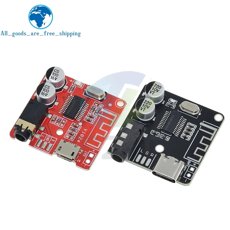 1/5PCS TZT DIY Bluetooth-5.0 Audio Board Bluetooth-5.0 MP3 Sound amplifiers Board Music Player 3.7-5V