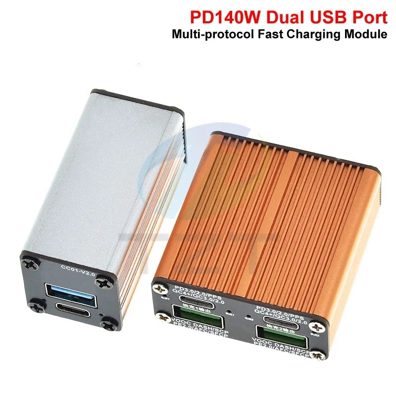 PD140W Motherboard Full Protocol Single-Channel Dual-Channel Fast Charging Desktop ChargerModule with PD QC AFC FCP VOOC Support