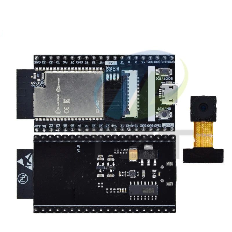 TZT ESP32-WROVER Board with Camera ESP32 CAM Camera Module WiFi-Bluetooth Module for Arduino OV3660