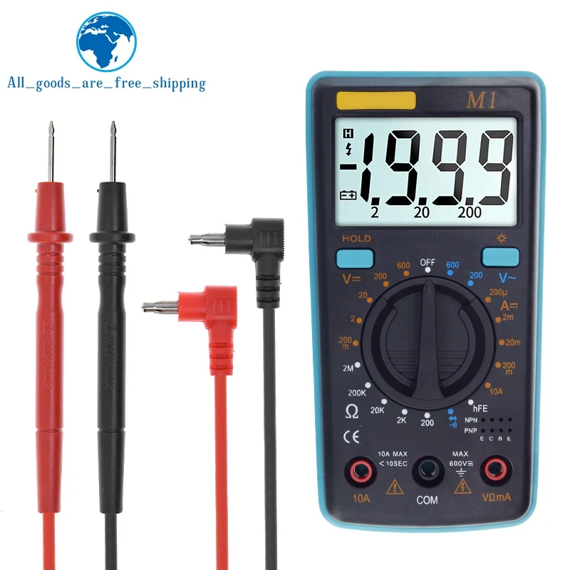 TZT 1/3PCS M1 Digital Tester Resistance DC/AC Voltage Measure With Screen Bright