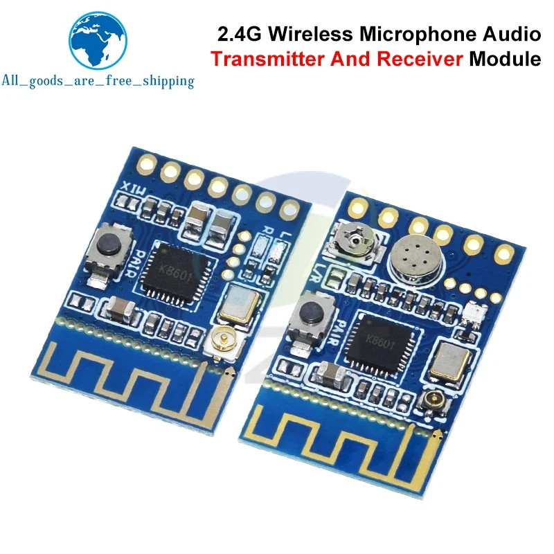 2.4G Microphone Audio Signal Receive/Transmit Module Board 3.3-5.0V Receiving And Transmitting Module