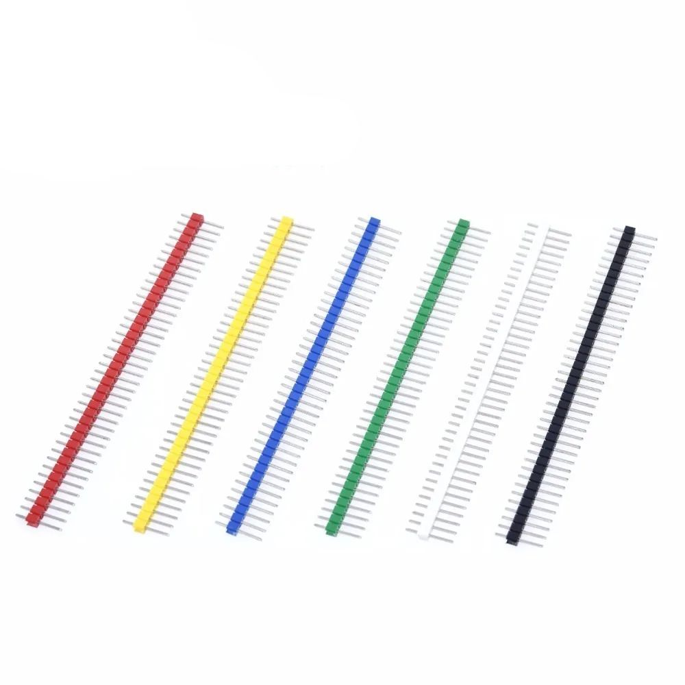 TZT 10/20/50PCS 40 Pin 1x40 Single Row Male 2.54 Breakable Pin Header Connector Strip